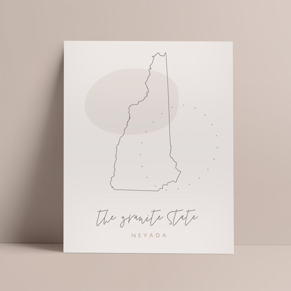 New Hampshire State Nickname Poster | Backstory Map Co.