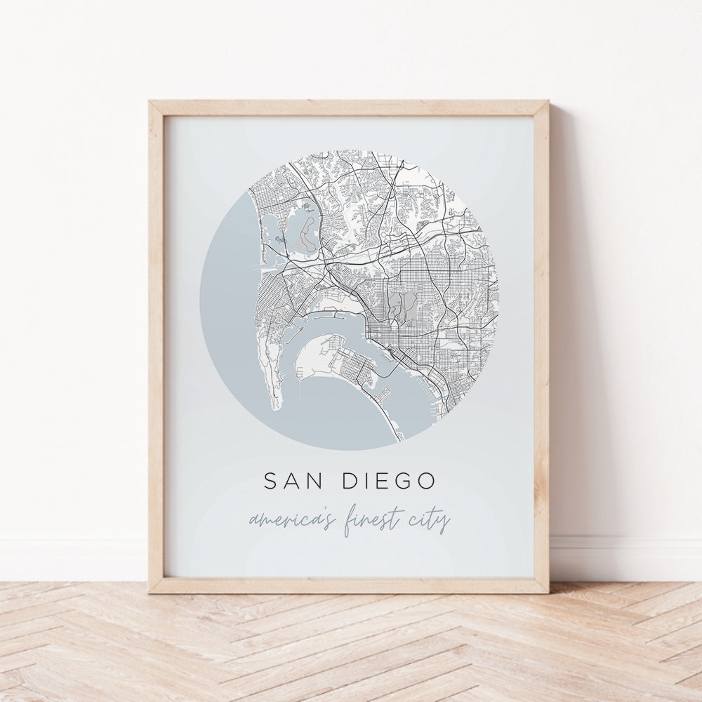San Diego Street Map | Backstory Map Co.