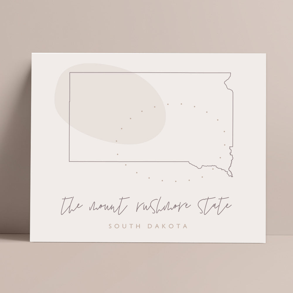 South Dakota State Nickname Poster | Backstory Map Co.