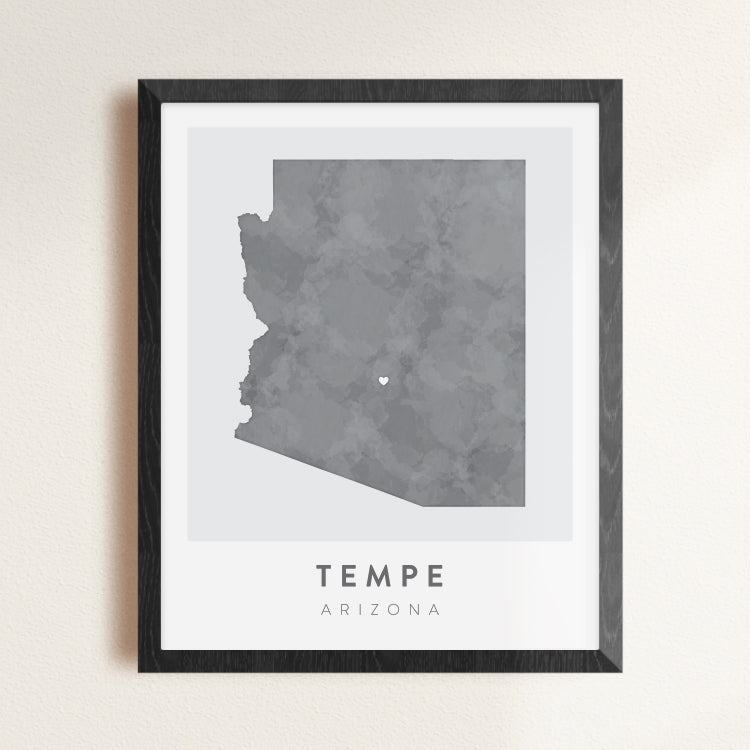 Tempe, Arizona Map Backstory Map Co.
