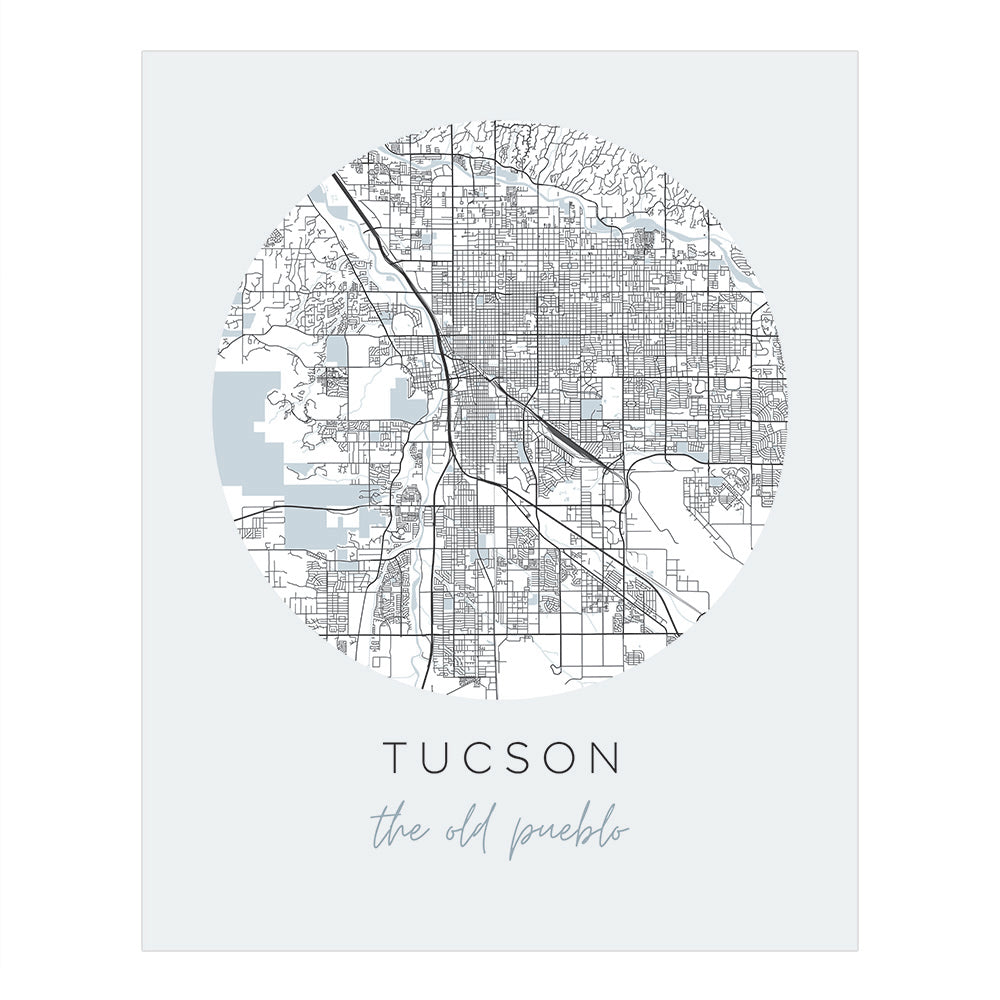 Tucson Street Map | Backstory Map Co.