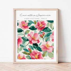 alabama floral wall art