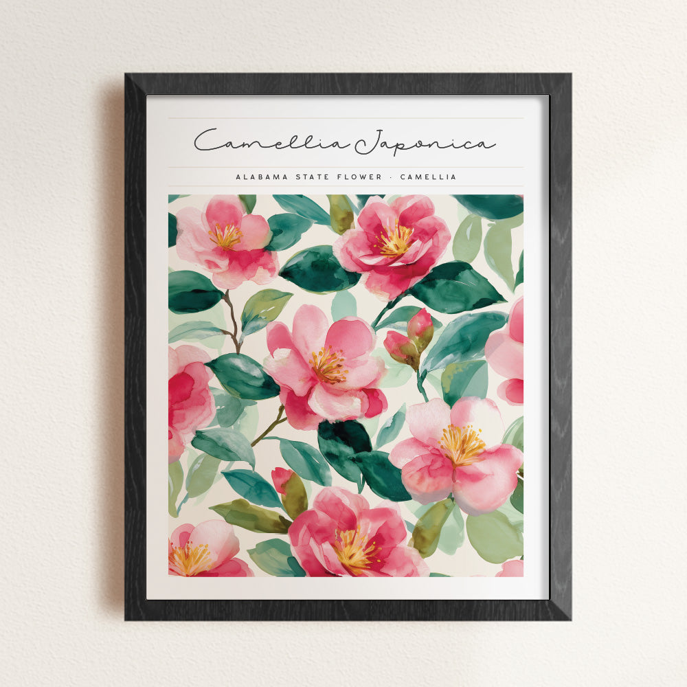 alabama flower market poster