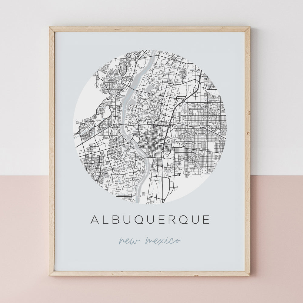 albuquerque new mexico map