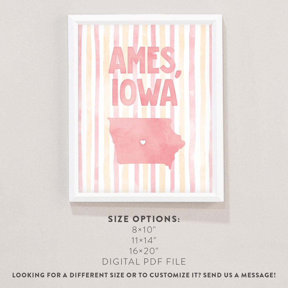 Ames, Iowa Poster