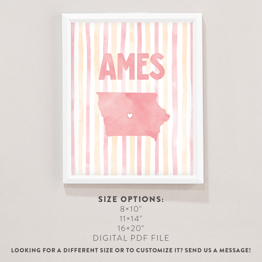 Ames, Iowa Poster