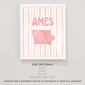 Ames, Iowa Poster
