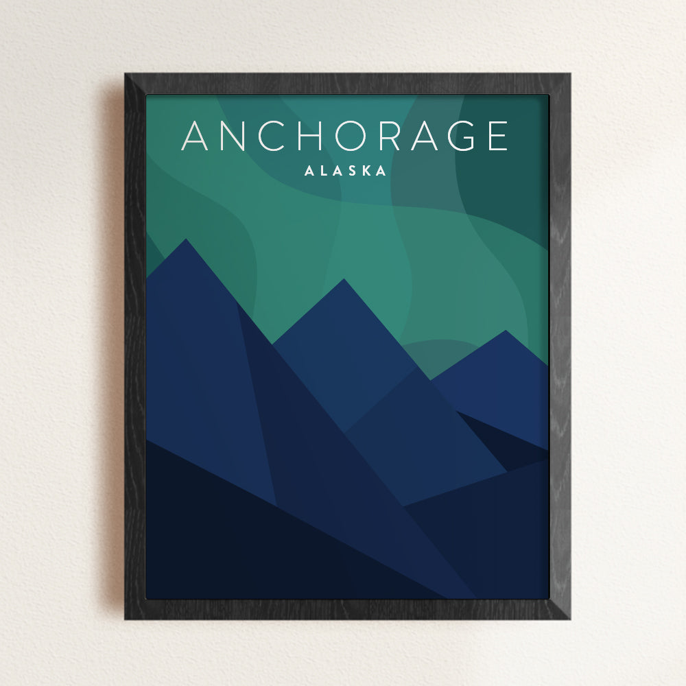 northern lights poster