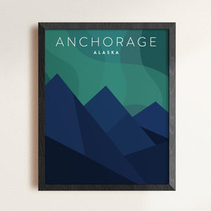 northern lights poster