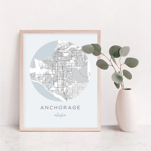 anchorage alaska map