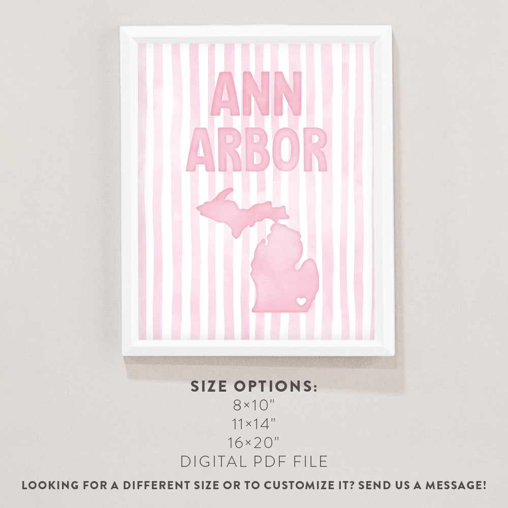ann arbor michigan poster