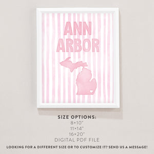 ann arbor michigan poster