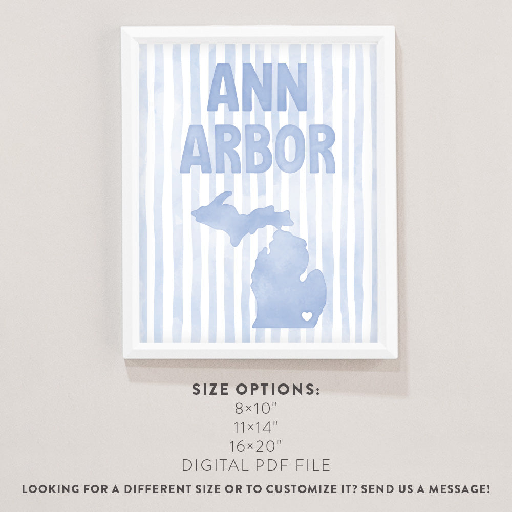 Ann Arbor, Michigan Poster