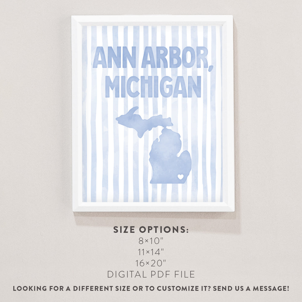 Ann Arbor, Michigan Poster