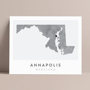 annapolis maryland map wall art