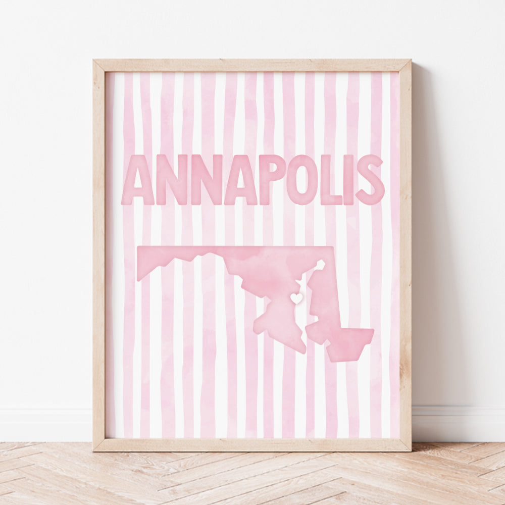 pink annapolis poster
