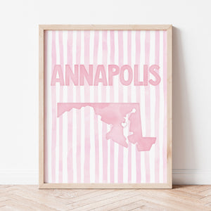 pink annapolis poster