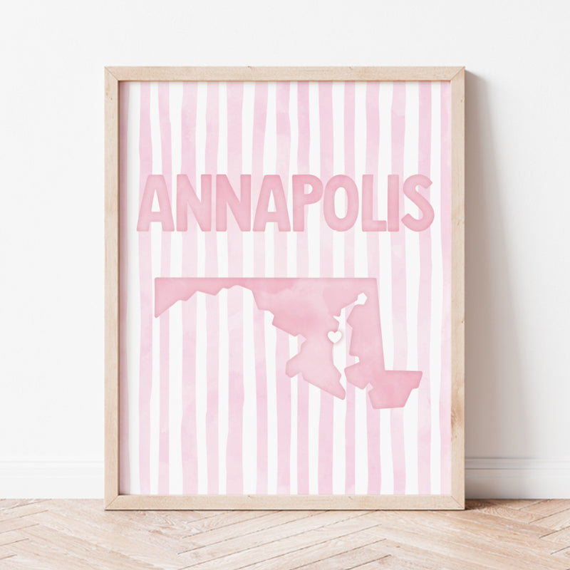 pink annapolis poster