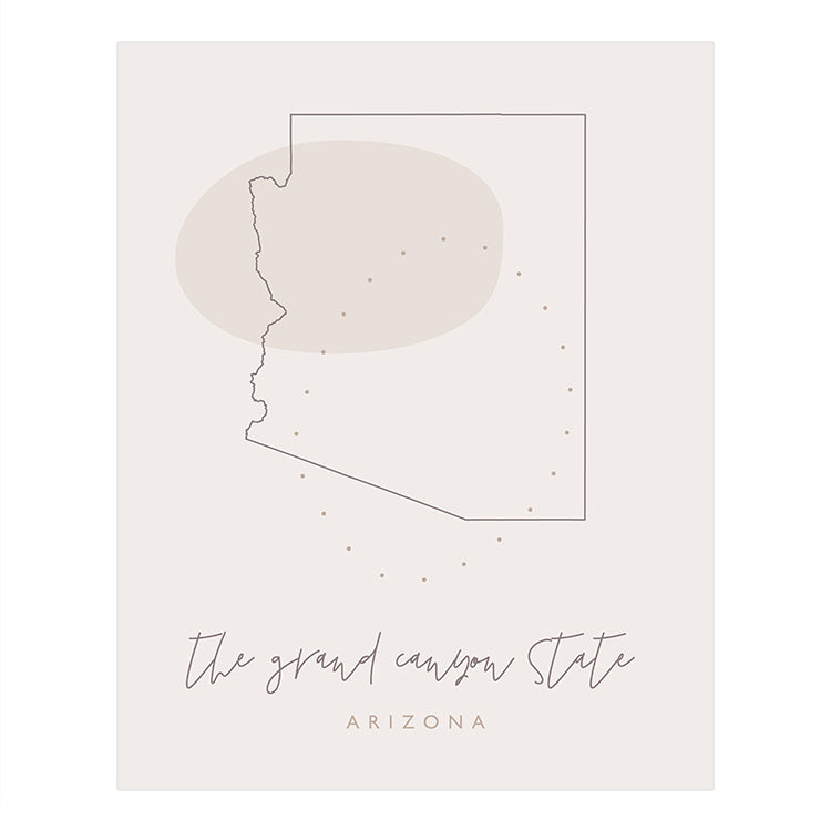 Arizona State Nickname Poster | Backstory Map Co.