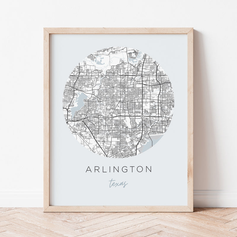 arlington texas map