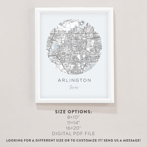 arlington tx city map