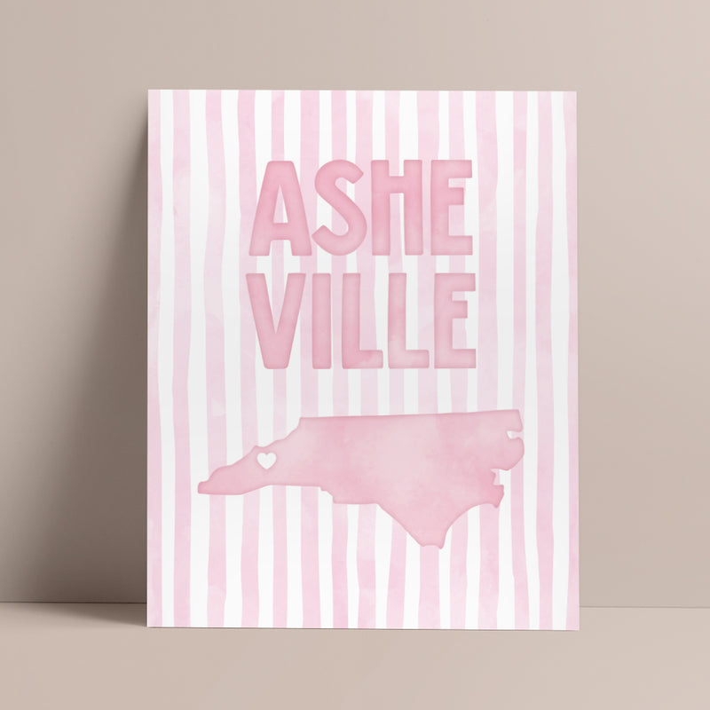 pink asheville poster