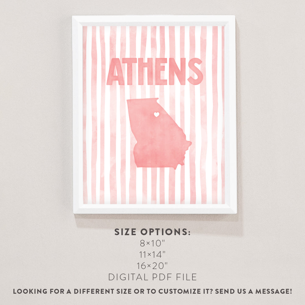 Athens, Georgia Poster