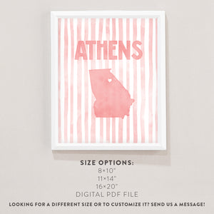 Athens, Georgia Poster
