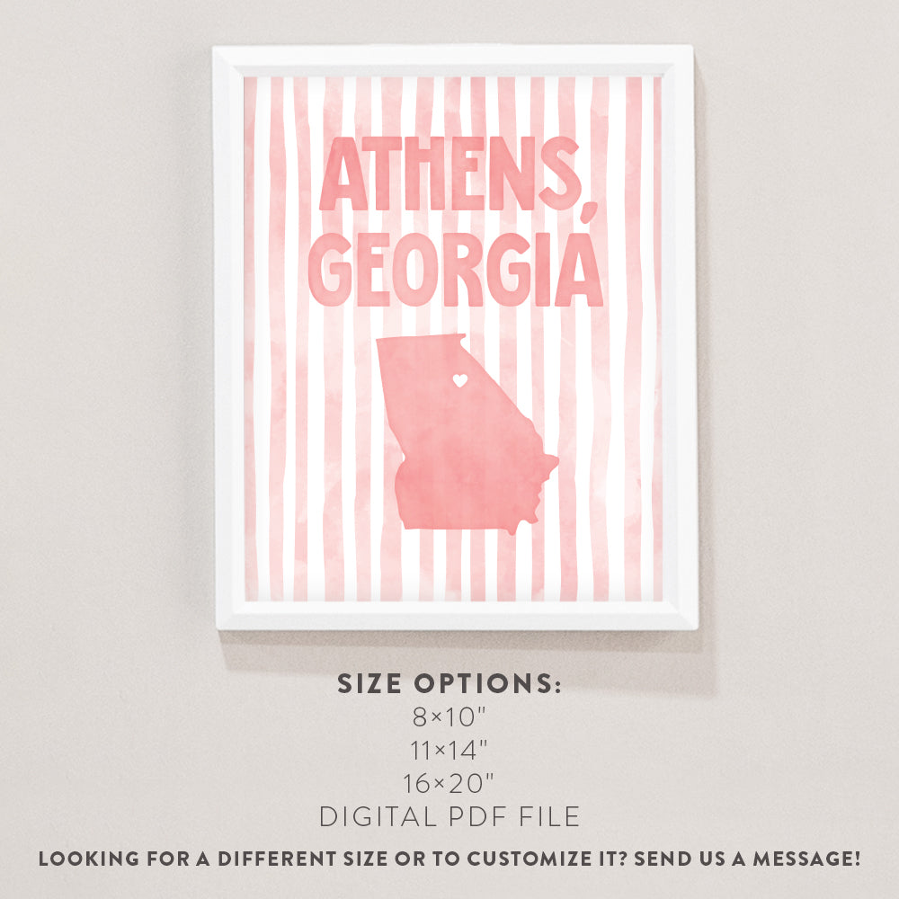 Athens, Georgia Poster