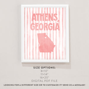 Athens, Georgia Poster