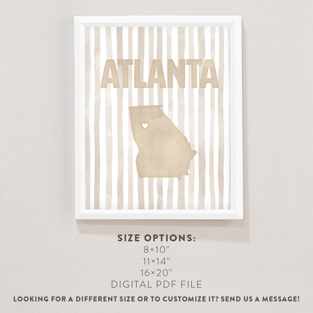 atlanta georgia poster