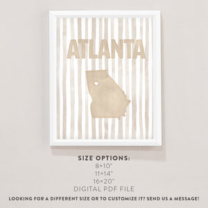 atlanta georgia poster