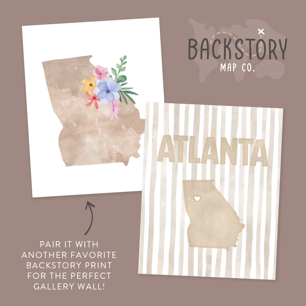 cute georgia art prints