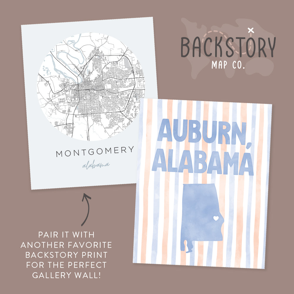 Auburn, Alabama Poster