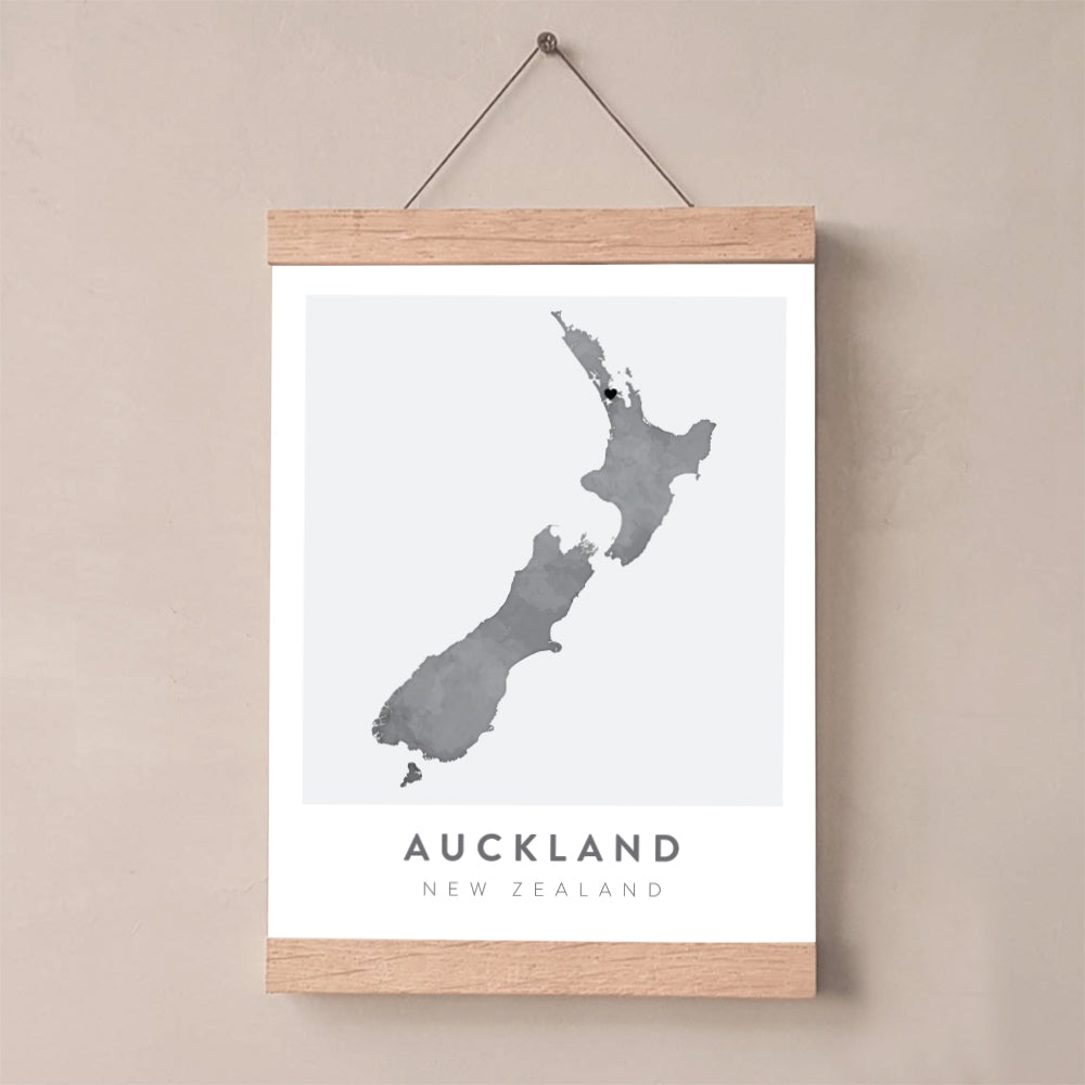 new zealand map poster