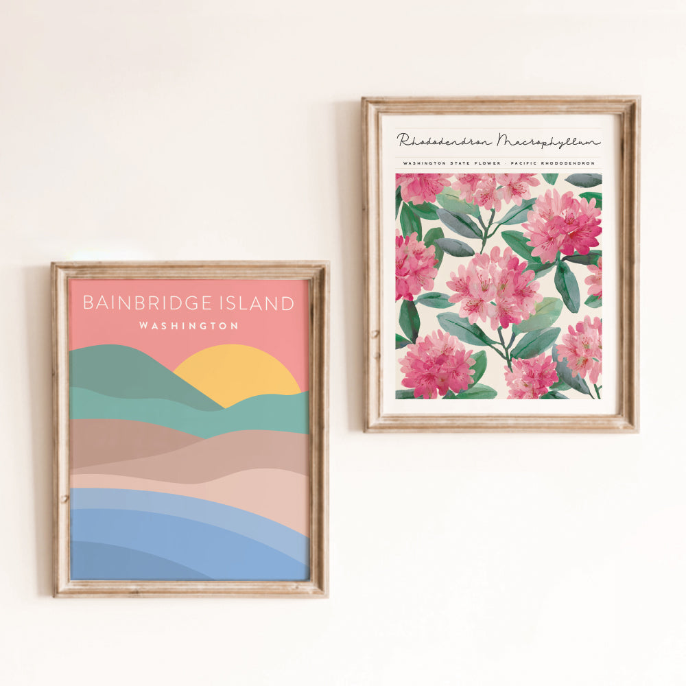 washington state cute wall art