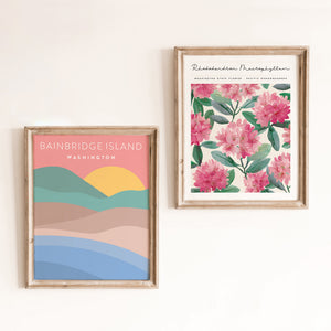 washington state cute wall art