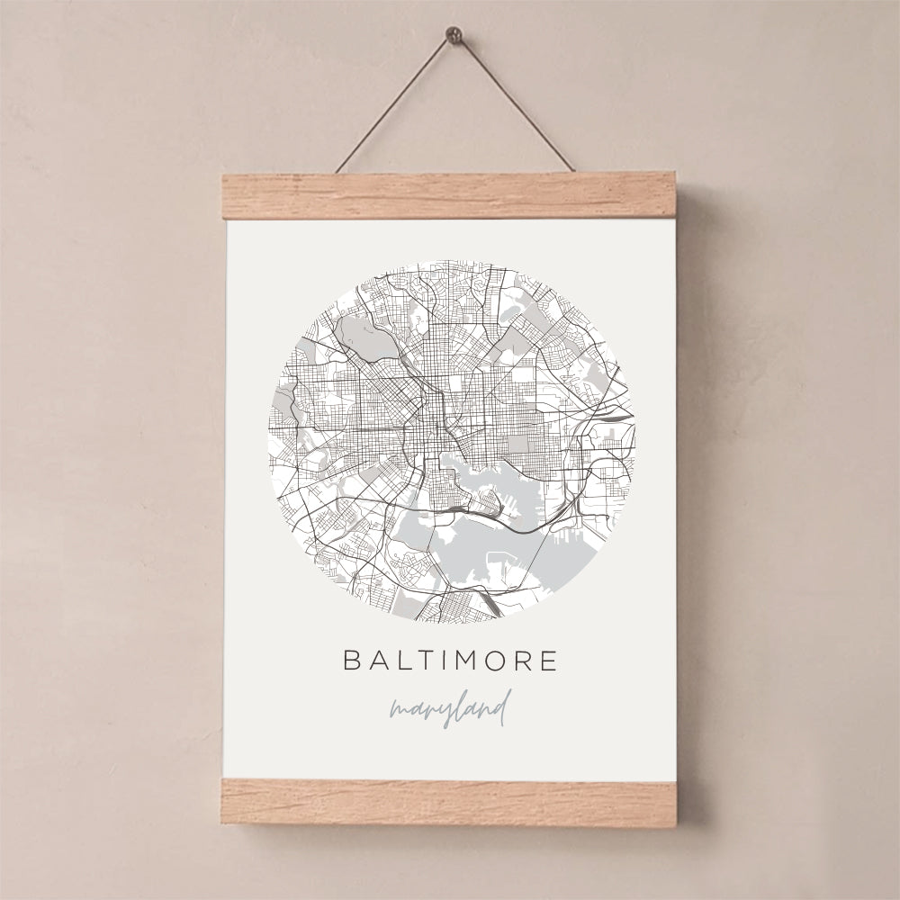 baltimore maryland map posters