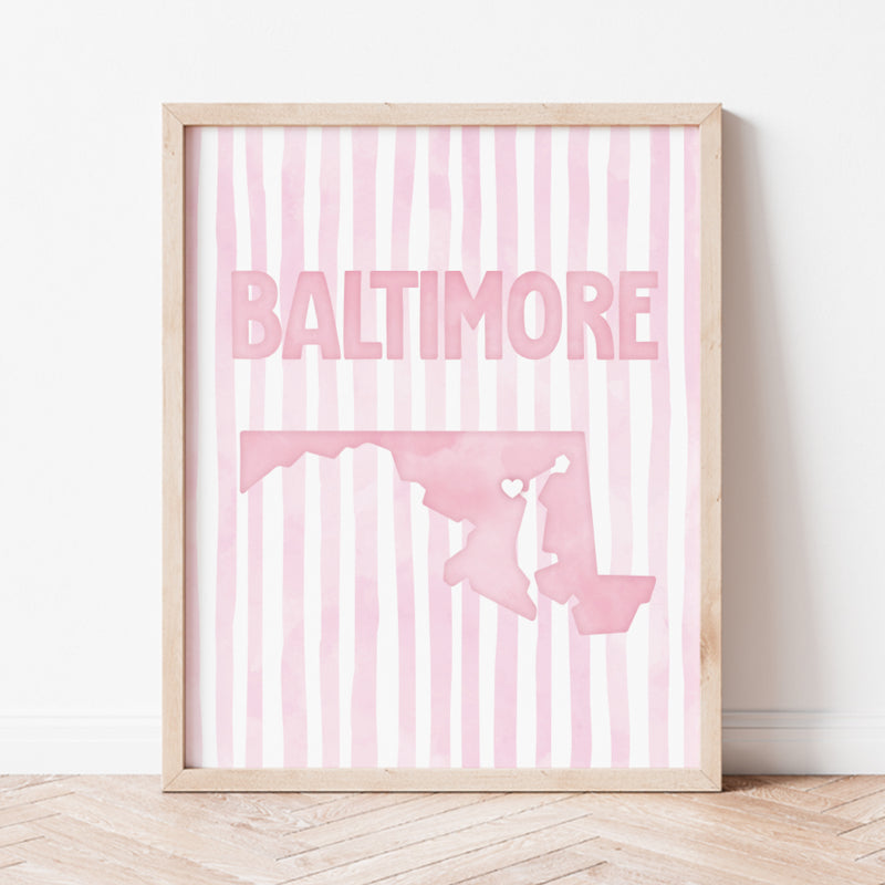 pink baltimore poster