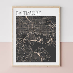 baltimore maryland map