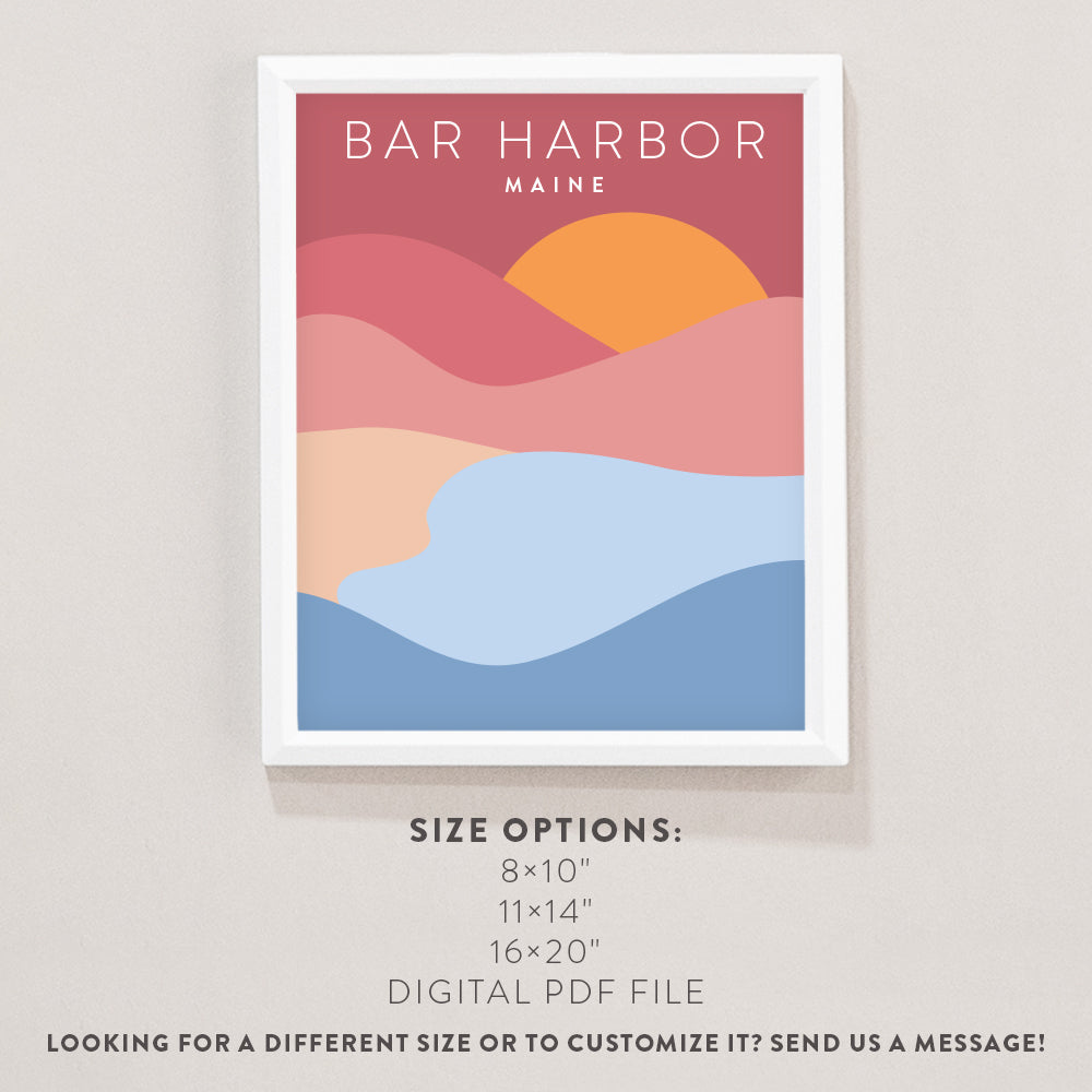 bar harbor art print