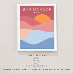 bar harbor art print