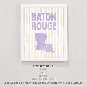 Baton Rouge, Louisiana Poster