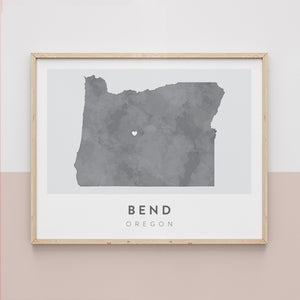 bend oregon art print