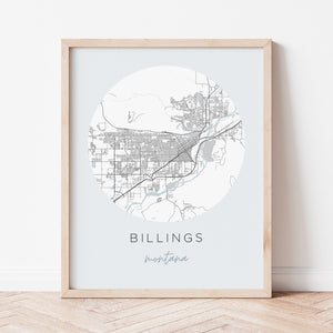 billings montana map