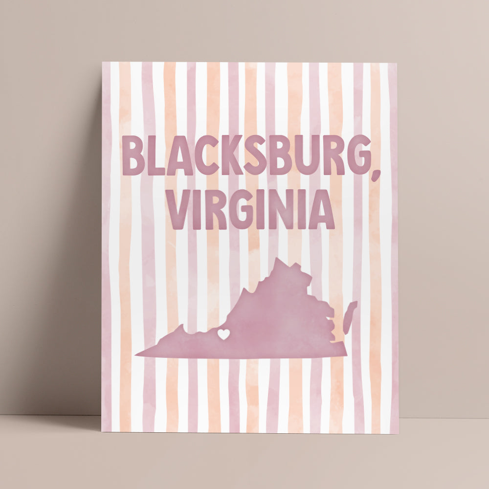 Blacksburg, Virginia Poster