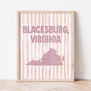 Blacksburg, Virginia Poster