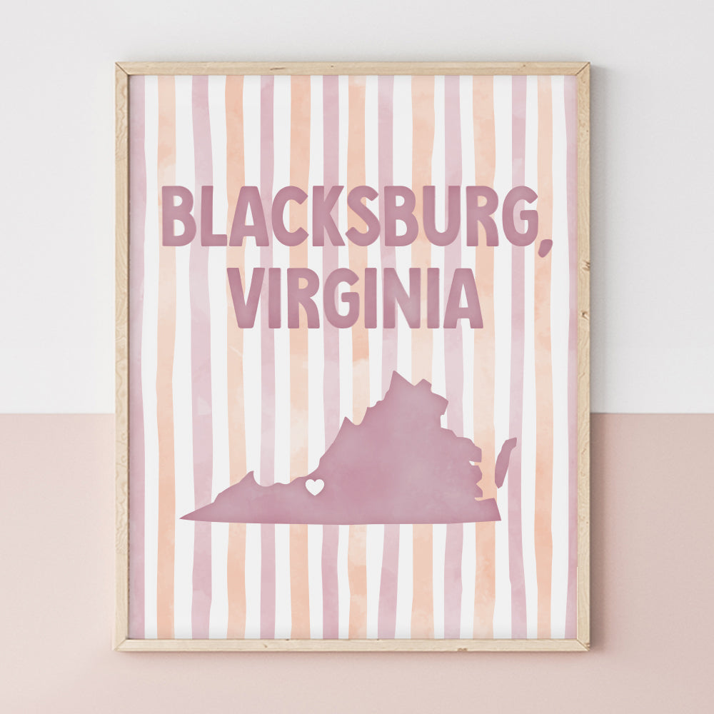 Blacksburg, Virginia Poster