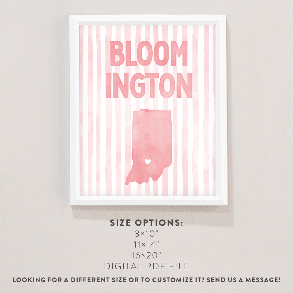 Bloomington, Indiana Poster
