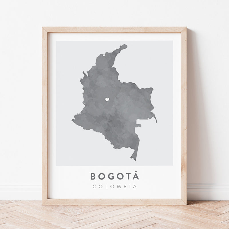bogotá colombia map poster